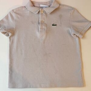 Lacoste Kids Light Tan Polo Shirt